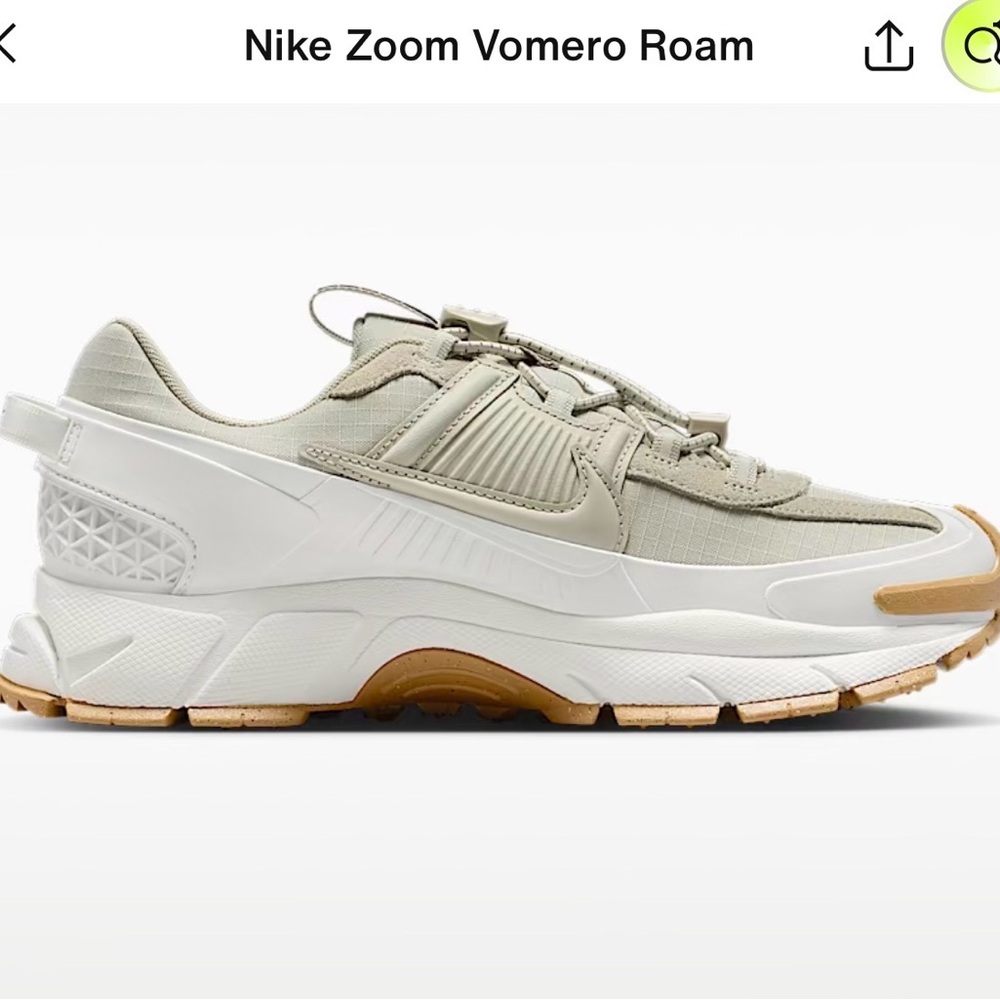 Nike Zoom Vomero Sneakers in Cream and Tan - Picture 2 of 13